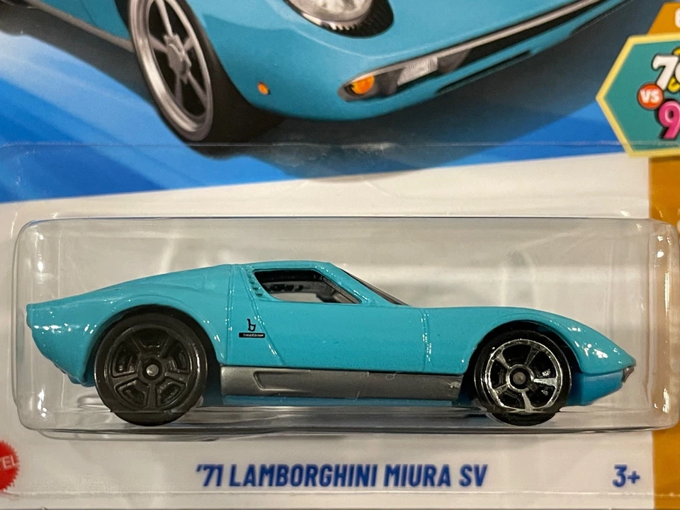 Hot Wheels 2025 *Error rueda trasera* 71 Lamborghini Miura SV Dollar Tree exclusivo Foto 2 de 4