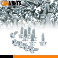 100 License Plate Screws For American Cars 14x 34 1620 Hexphillipsflat 100 License Plate Screws For American Cars 14x 34 1620 Hexphillipsflat