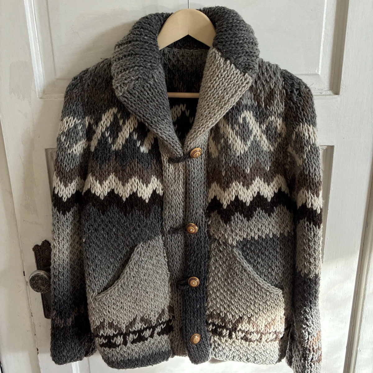 トップス Old Stussy Cowichan Sweater 90s Stussy × Canadian Sweater Cowichan Sweater - blue room