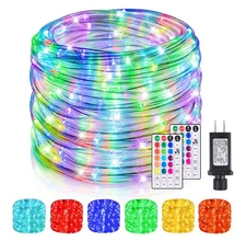Nazuwke 99Ft LED Rope Lights Outdoor, 18 Colors Changing Fairy String Light