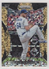 2019 Panini Prizm Tier II Neon Orange Donut Circle /150 Caleb Ferguson #128 uk2