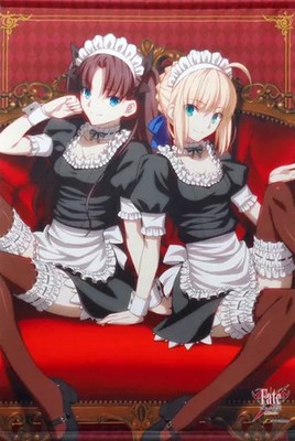 Tapestry [Single Item] Rin Tohsaka & Saber Comptique Cover Collection B2