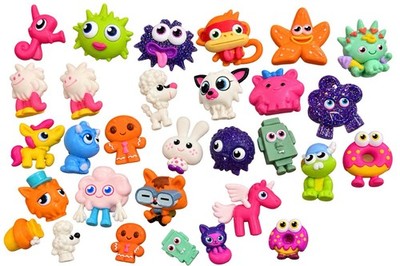 Moshi Monsters Lot of  30 Series 1- Purple Glitter Iggy,pip monkey, Nimbus