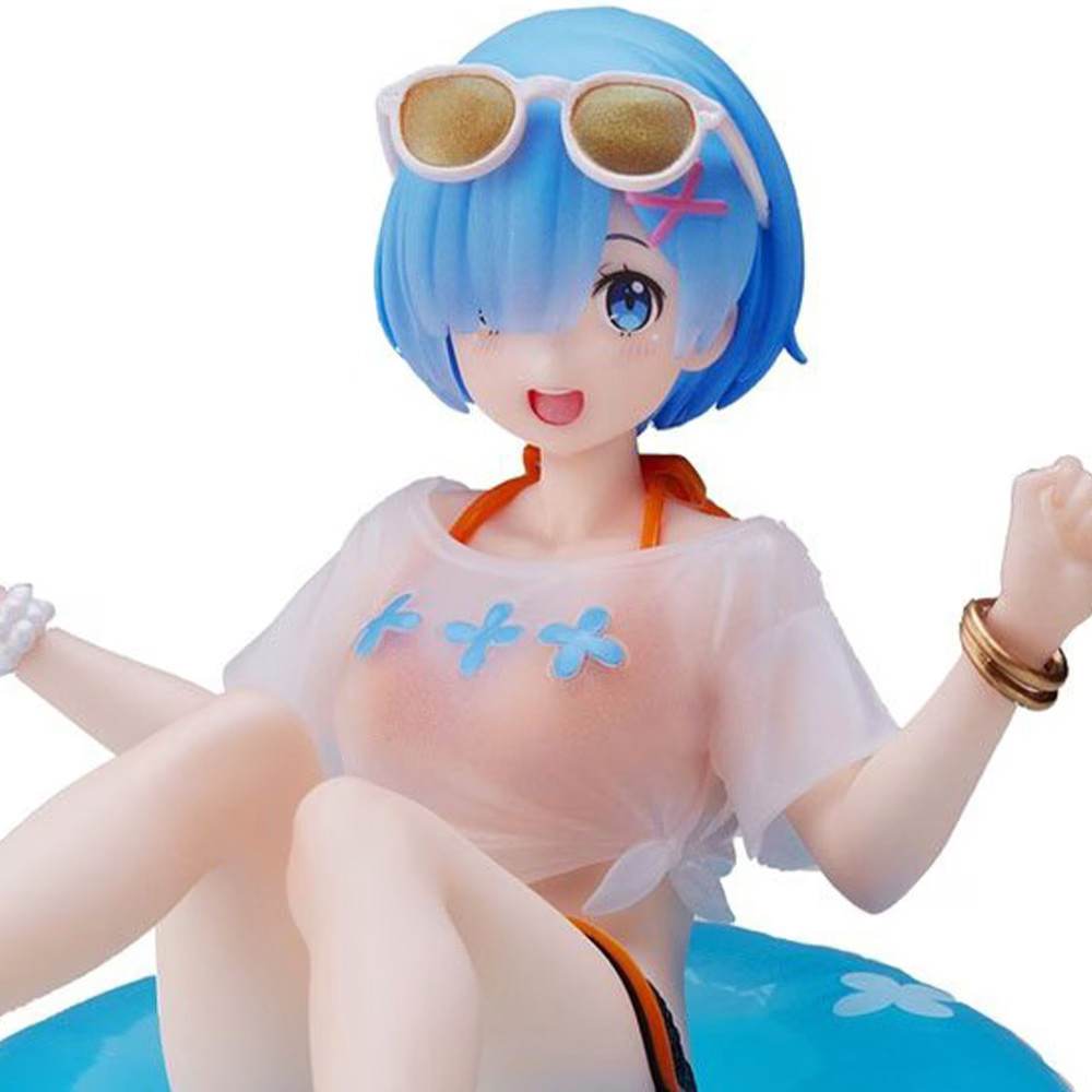 Figurine Rem Aqua Float Girls Re:ZERO manga anime statuette de collection bleu azur