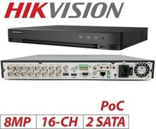 Hikvision 16 Kanal POC DVR 4K 8MP Turbo HD DS-7216HUHI-M2/P (ohne Festplatte)