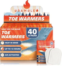 40 Pairs (80 Individual) Hothands Feet Toe Warmers W/ Adhesive Heat Bulk