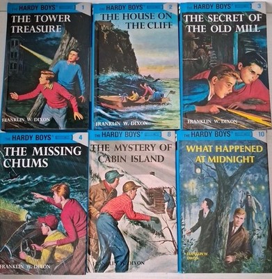 Hardy Boys Flashlite Lot of 6 Books 1,2,3,4,8,10 Hardcovers