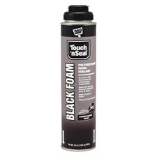 Spray Foam Sealant, Gun Application Method 24 oz, Aerosol Can, Black, 2-3:1