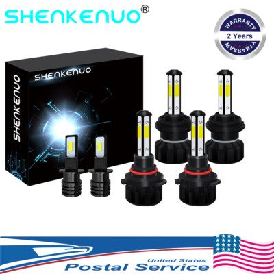 For Mazda Protege5 2002-2003 6x 9005 H7 H3 LED Headlight & Fog Light Bulbs Combo