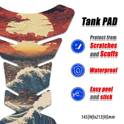 Non-slip Grip Tank Pad Protector Universal For Motorcycle TP101 #3562752