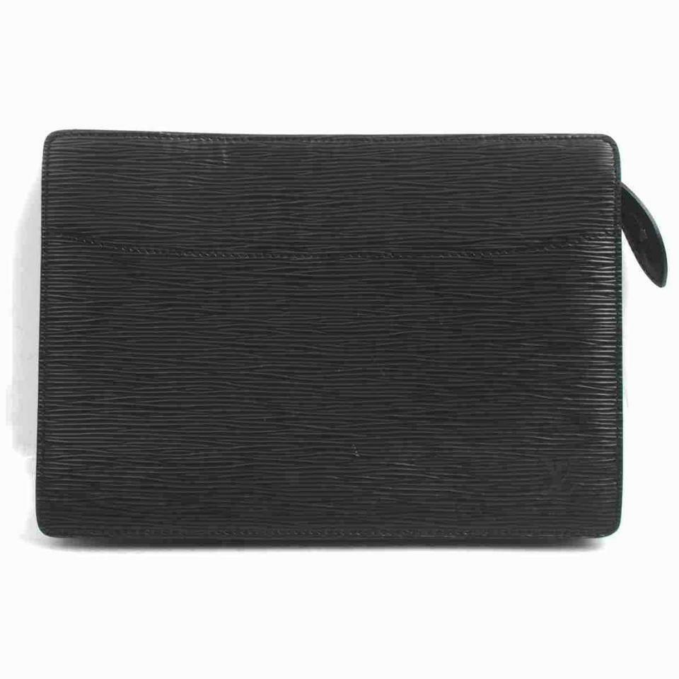 Louis Vuitton Black Epi Pochette Home Envelope Clutch 860457 | eBay