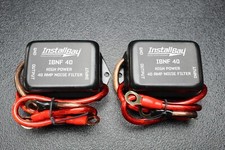 2 NOISE FILTER 40 AMP 12V HUM ENGINE SUPPRESSOR AUDIO CAR POWER WIRE IBNF40