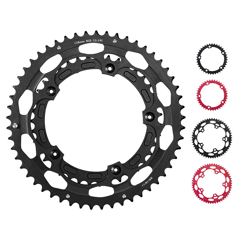 WEST BIKING CNC 110BCD Road Bike Chainring 39T 53T Tooth Plate 9/10/11 Speed - Image 2 of 4