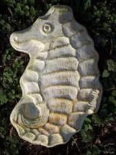 Seahorse concrete plaster resin mold 15" x 9" x  1.75 " thick 