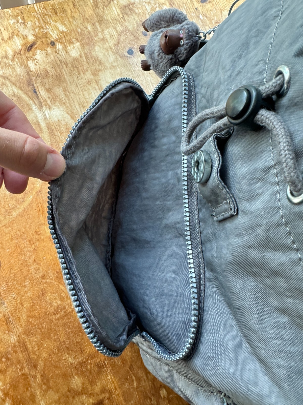 KIPLING GREY HANDBAG RUCKSACK BACKPACK MONKEY TEX… - image 11