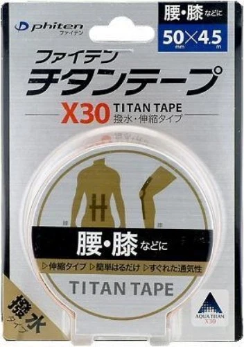 Phiten Tiatan Tape X30 5cmx X 4.5M FOR WEST, KNEE ETC. Japan +Tracking number