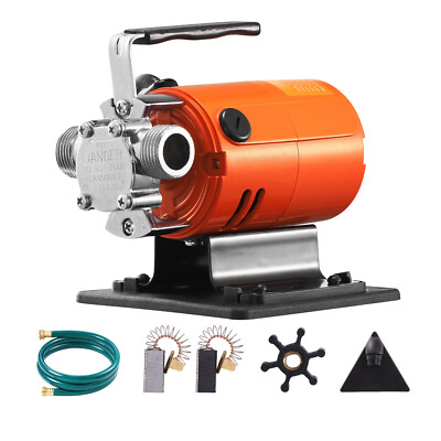 Water Transfer Removal Pump Portable Utility Pump 120V 360 GPH 1/10HP Hose