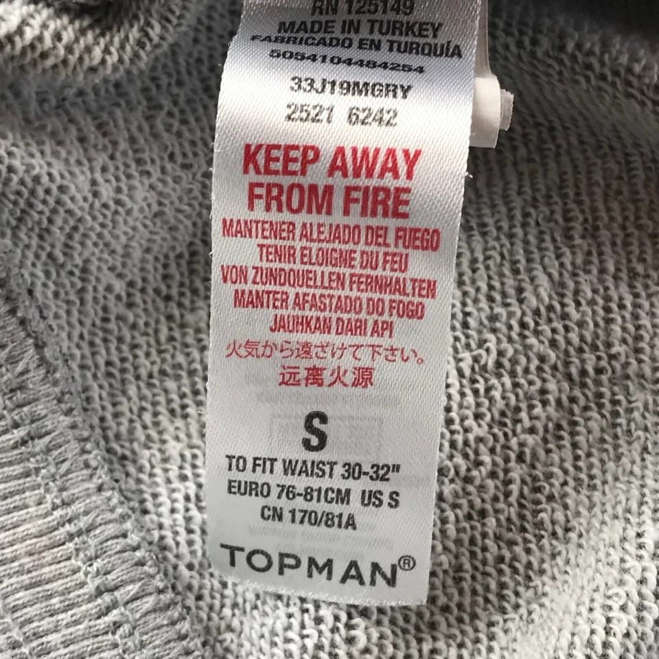 Pantalones Cortos Topman Gris Talla UK Pequeño Foto 3 de 4