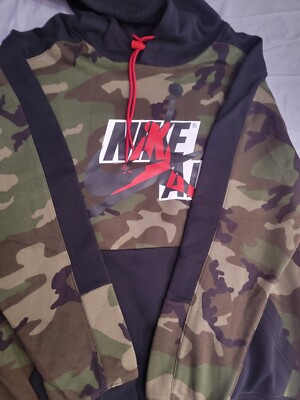 jordan men's jumpman camo fleece pullover
