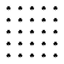 Tiny Irish Shamrock Vinyl Decals Phone Laptop Small Clover Stickers Set of 25