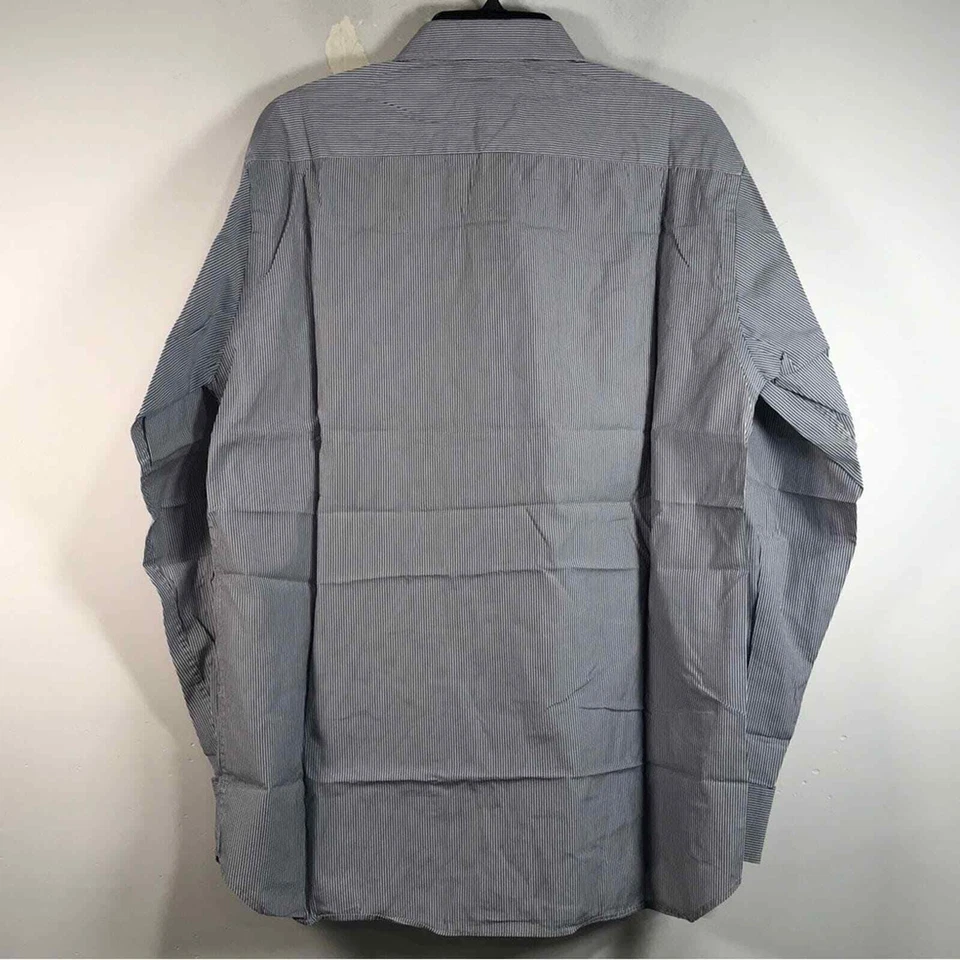 Ingram Long Sleeve Striped Button Up Shirt, Men's Size 16-41 - Blue - Image 2 of 4