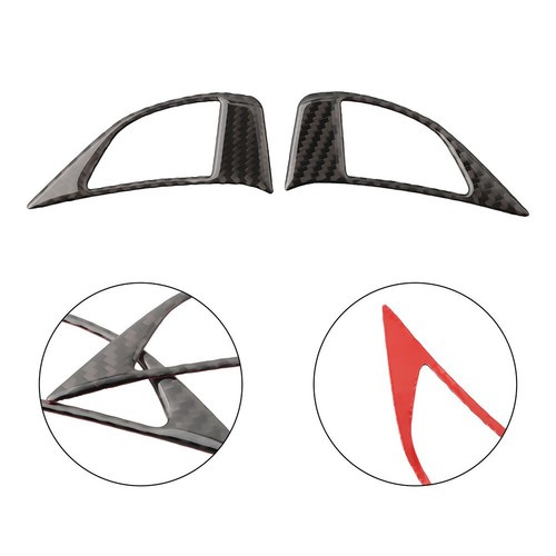 Cache Volant Carbone/Silicone Pour Mercedes GLC X254 (2023-2025) - Forme D, Antidérapant, Noir Mat