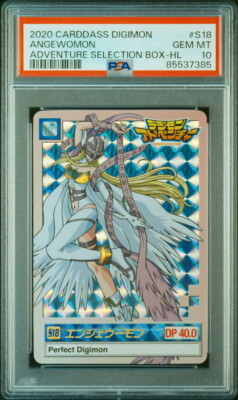PSA10 S18 Angewomon Digimon Adventure Carddass | eBay