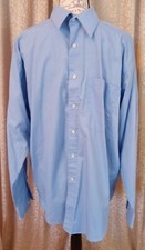 Pierre Cardin Men's Blue Casual Button Down Long Sleeve Shirt Size 16 1/2 34/35