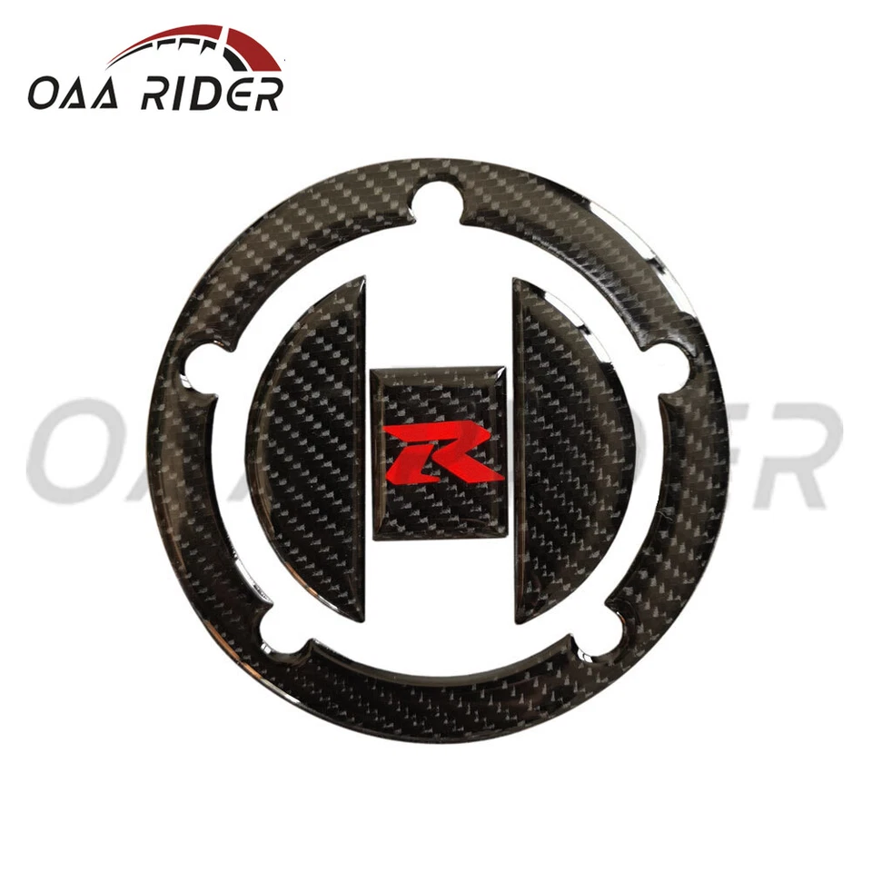 Kit de tapa de almohadilla de tanque de fibra de carbono calcomanía adhesiva para Suzuki GSXR 1000 K9 L1 L2 L3-L6 Foto 3 de 4