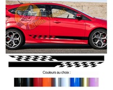2 X BANDES BAS DE CAISSE POUR FORD FOCUS ST RS DECO PORTIERE STICKER BD435N-34