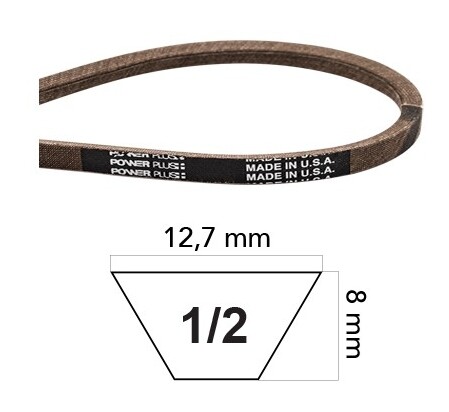 Cinghia trattorino tagliaerba fatta in KEVLAR 1/2 pollici compatibile MTD 04044
