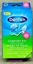 DenTek Comfort-Fit Dental Guard For Nighttime Teeth Grinding - SEALED, 2-PACK