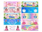 Personalised Birthday Banners Princess  Design Children Kid Party Decoration 381