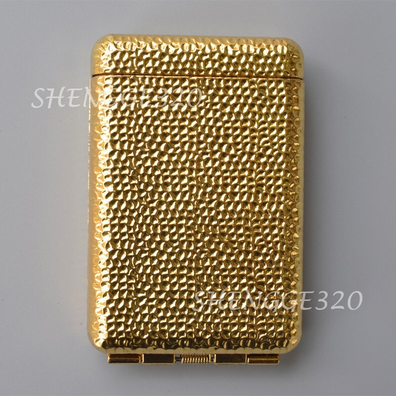 Folding Metal Cigarette Case King Size Double sided Box Rough Surface Sturdy