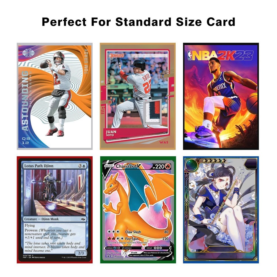 1000CT MTG Card Sleeves Clear Front Textured Back Card Sleeves Deck