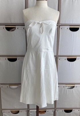 Tibi Y2k Fit & Flare Tube Dress Sz 10 Pre Owned 