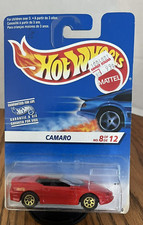 1996 Hot Wheels 8/12 Chevrolet Camaro Convertible International Card gold 7spk