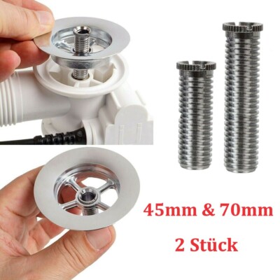 Forbabe Hohlschrauben Set 2 Stück - M12 X 70mm Edelstahl Für Spülen & Siebkörbe