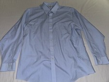 BROOKS BROTHERS Mens Dress Shirt Regent 17 - 4/5 Blue Check Long Sleeve Button