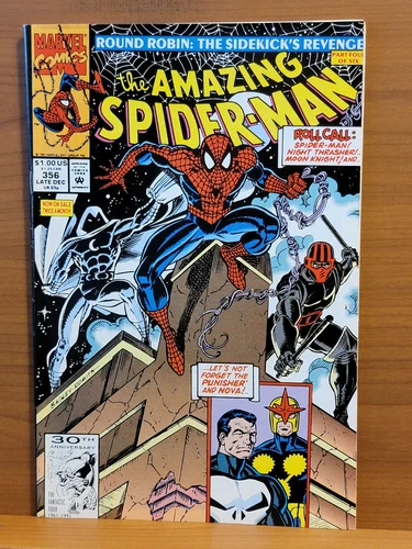 Amazing Spider-Man #356 VF Marvel 1991 "Round Robin: The Sidekick's Revenge