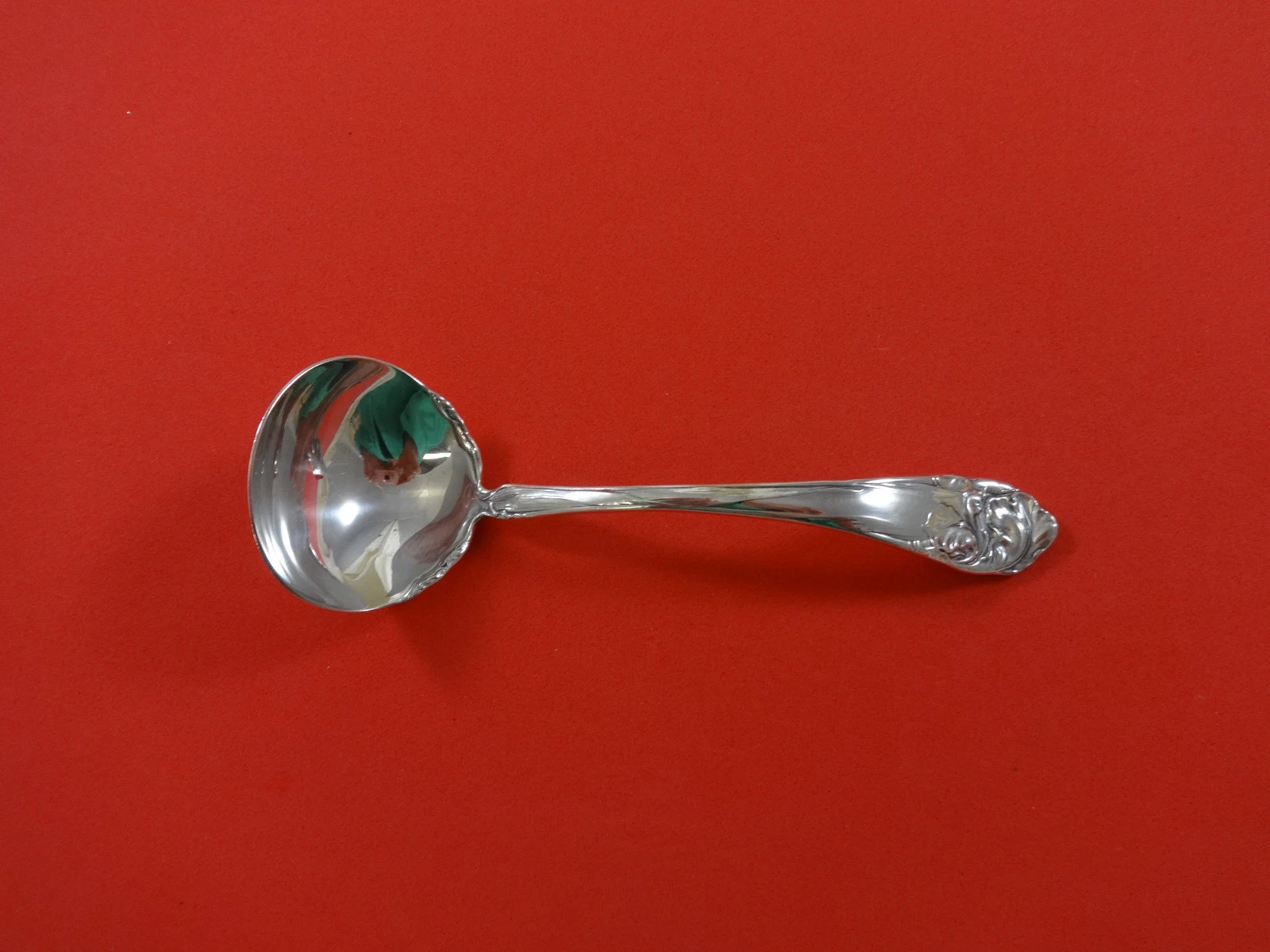 Flower Fleur De Luce by Community Plate Silverplate Cream / Sauce Ladle 5 3/4"