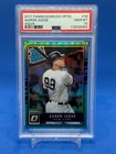 2017 Panini Donruss Optic Prizm Holo Aqua /299 Aaron Judge RC #38 PSA 10 GEM MT