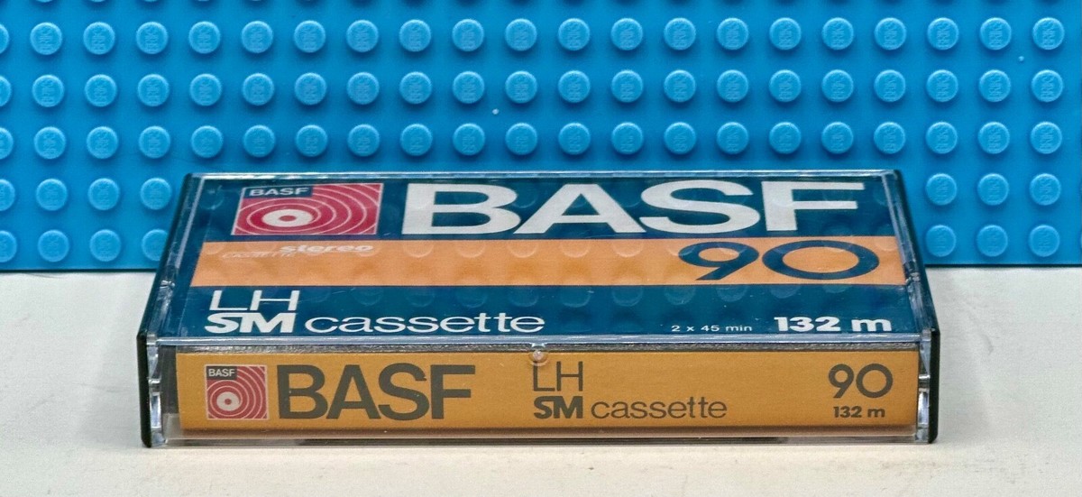 BASF LH-SM 90 YELLOW VERSION TYPE I BLANK CASSETTE TAPE (1) (USED