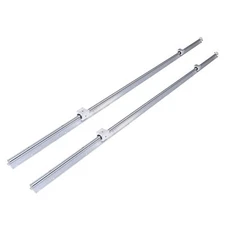 2Pcs SBR20-2200mm Linear Rails + 4× SBR20uu Bearing Blocks & 4×20mm Fixing Rings