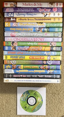 Kids/Family Movie/TV Show DVD Lot (18)- READ
