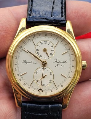 KIENZLE N.16 REGULATEUR MANUAL GOLD PLATED MEN'S 38MM