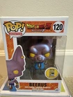 Funko Pop Dragon Ball Z Beerus Metallic 2016 SDCC San Diego + Soft Protector