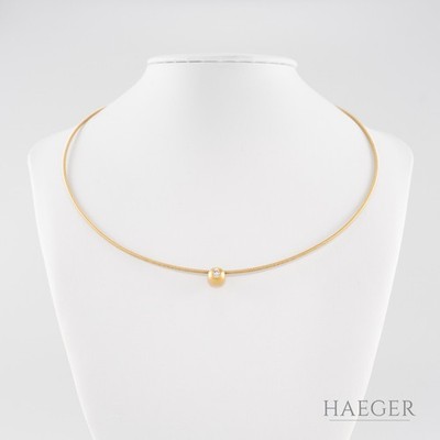 Niessing Collier mit Diamant | 45 cm | 750/- Gelbgold