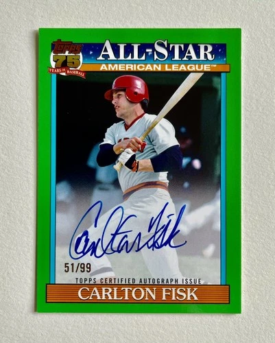 2026 Topps Series 1 Carlton Fisk Red Foil (RAW)