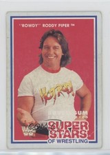 1990 MSL Bubble Gum Super Stars of Wrestling Series 3 Rowdy Roddy Piper #10 0w6